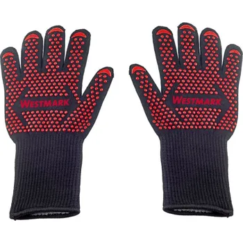 Příslušenství pro gril Westmark 15642270 grilovací rukavice černé/červené