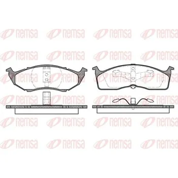 Brzdová destička Sada brzdových destiček, kotoučová brzda REMSA 0610.00