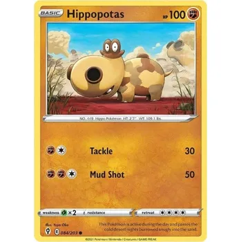 Karetní hra Pokémon karta Hippopotas 084/203 - Evolving Skies