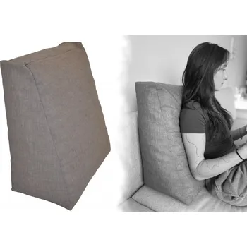 Křeslo Relaxační polštář Šedý melír