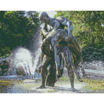 Diamantové malování Diamantové malování - Fontána Bydgoszcz, Polsko Velikost: 40x50cm, Rámování: Pouze srolované plátno, Diamanty: Kulaté