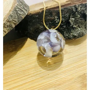 Náhrdelník VitaliaArt | Náhrdelník z pravých květů hortenzie velký - Vitalia Art 0001734