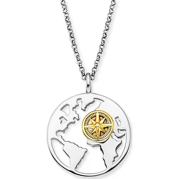 Náhrdelník ŠPERKY-NM, Stříbrný náhrdelník Engelsrufer ERN-AWORLD-BIG mapa Délka náhrdelníku: 50 cm