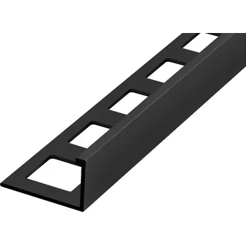 Podlahová lišta ACARA SP6/1 ukončovací lišta L, AAR, PVC černá, 12,5 mm, 2,5 m AAR-1233/V