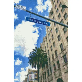 Diamantové malování Diamantové malování - Hollywood Velikost: 40x60cm, Rámování: Pouze srolované plátno, Diamanty: Čtvercové