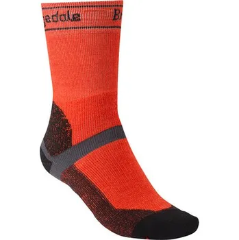 Pánské ponožky Bridgedale MTB Winter Weight T2 Merino Sport Boot - pánské zimní cyklistické ponožky orange/black - M (6-8,5) / EU 40-43 / 24,5-27 cm