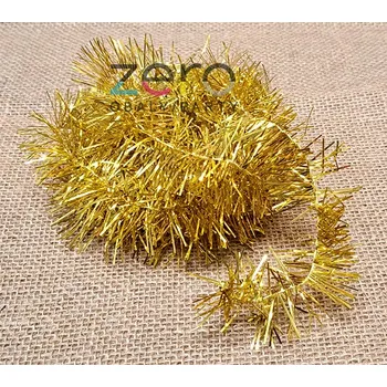 Vánoční ozdoba Řetěz vánoční 200 cm - zlatý