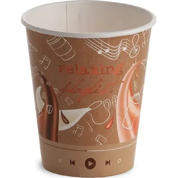 Jednorázové nádobí Pohárek papírový nápojový Playlist 237 ml 50 ks/bal