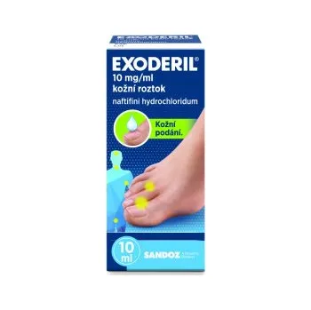 Lék na kožní problémy, vlasy a nehty Exoderil 10mg/ml drm.sol.1x10ml