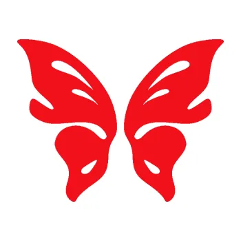 Samolepící dekorace SAMOLEPKA Motýl 018 (10 - červená) NA AUTO, NÁLEPKA, FÓLIE, POLEP, TUNING, VLASTNÍ TEXT, TISK, AUTOSAMOLEPKY.cz, POLEPY, OBRÁZEK, LOGO, SAMOLEPKY