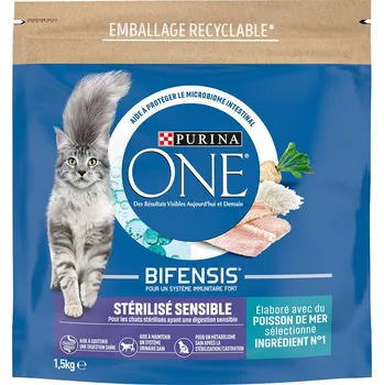 PURINA ONE Sterilizované mořské ryby Cat Sensitive - 1,5 kg