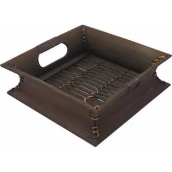 Podnos bambus Čtverec 03 36 x 36 cm hnědá