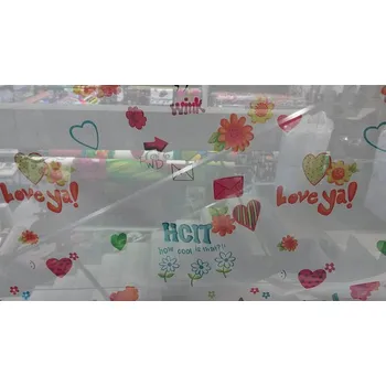 Záclona BYTEMA Dětská záclona voál HAPPY 180 cm