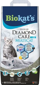 Podestýlka pro kočku Biokat's Diamond Care Multicat Fresh 8 l