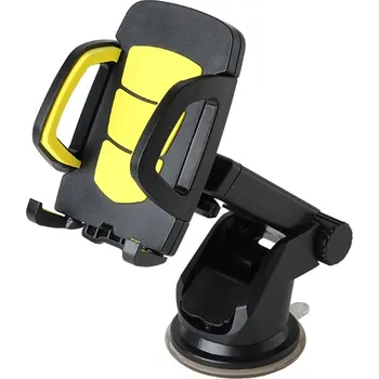 Držák do auta Univerzální držák do auta na sklo pro mobilní telefon do 6,3 - žlutý