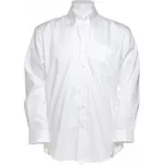 Kustom Kit Pánská korporátní oxford košile s kapsičkou a dlouhým rukávem 85% bavlna Barva: Bílá, Velikost: M K105