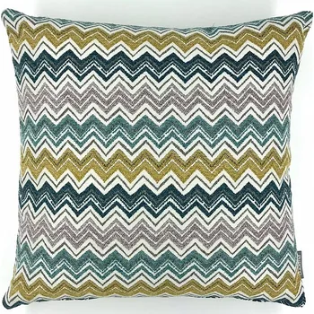 Dekorativní polštářek BYTEMA Dekorační povlak LUSA ZIK ZAK HOŘČICOVÁ 45 x 45 cm