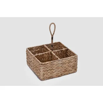 Nákupní košík Vingo Košík dělený z vodního hyacintu - 20 x 20 cm