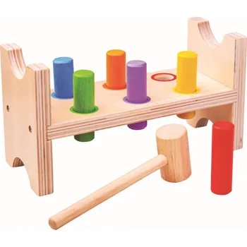 Dřevěná hračka Bigjigs Baby Dřevěná zatloukačka