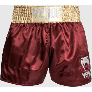 Oblečení pro bojové sporty Muay Thai šortky Venum Classic - Burgundy/Gold/White Velikost: M