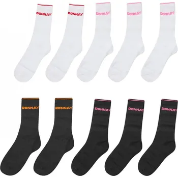 Pánské ponožky Donnay 10 Pack Crew Socks Junior Bright Asst Junior 1-6