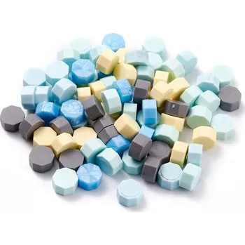 Pečeť Pečetní vosk, modré barvy, 8.5x4.5mm, 40ks/ bal.