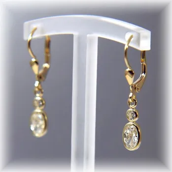 Náušnice žluté zlato