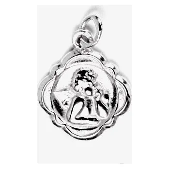 Přívěsek Stříbrný přívěsek andělíček - P916 (Stříbrný medailon andělíček)