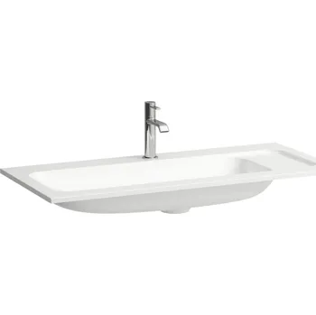 Umyvadlo Meda - umyvadlo nábytkové 98x44,5 otvor pro baterii, bez přepadu, materiál Marbond H8141180001111