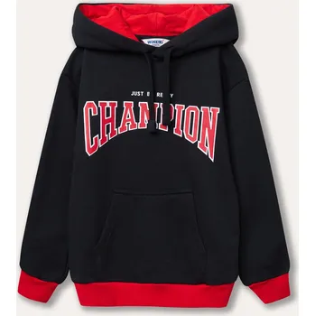 Chlapecká mikina Chlapecká mikina s kapucí Champion - Černá 128