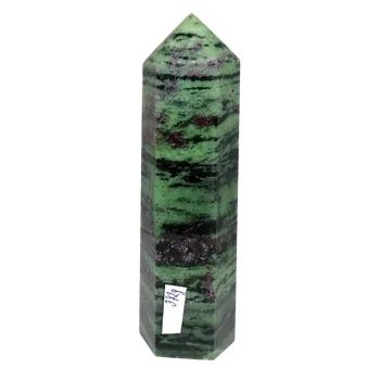 Přírodní kámen Rubín v zoisitu exkluzivní špice, 14 cm (372 g)