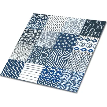vinylová podlaha Kobercomat Samolepící vinylové čtverce 30 x 30 cm 9 ks směs vzorů