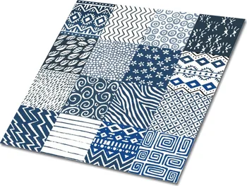 vinylová podlaha Kobercomat Samolepící vinylové čtverce 30 x 30 cm 9 ks směs vzorů