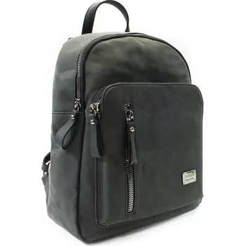 Městský batoh Tmavě šedý matný dámský batoh/kabelka Launo