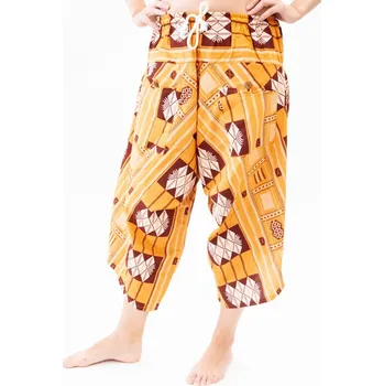 Dámské kalhoty Kalhoty široké dámské Rochana žlutá