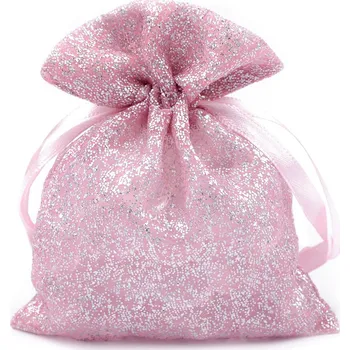 Dárkový pytlík třpytivý 10x13 cm organza