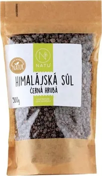 Kuchyňská sůl Natu Himalájská sůl 500 g černá hrubá