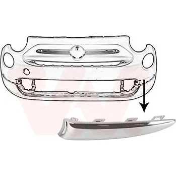 Nárazník lista predniho narazniku (Chrom) L