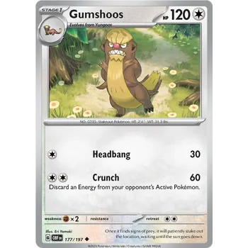 Sběratelská karetní hra Pokémon TCG Gumshoos 177/197