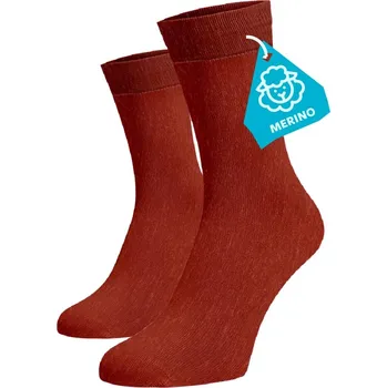 Dámské termo ponožky Cihlové ponožky MERINO Vlna (Merino) 39-41