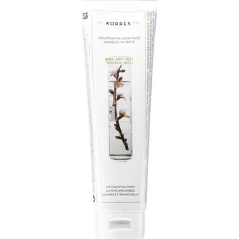 Vlasová regenerace Korres Almond & Linseed vyživující maska pro suché a poškozené vlasy 125 ml