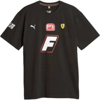 PUMA PÁNSKÉ TRIČKO T-SHIRT FERRARI RACE GARAGE CREW TEE BLACK 621122 01 Velikost: M