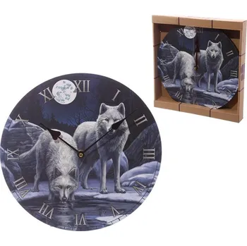 Hodiny Lisa Parker Nástěnné hodiny fantasy - Vlci válečníci