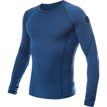 cyklistický dres Triko dlouhé pánské SENSOR MERINO AIR tm. modré XL