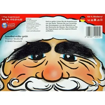 Karnevalový kostým Obočí - Černé