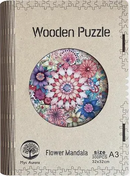 Puzzle Ep Line Wooden Puzzle Flower Mandala 300 dílků