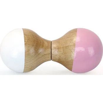 Hračka pro kojence Vilac Dřevěné chrastítko Bílo-Růžové