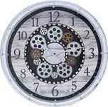 SEGNALE Hodiny nástěnné s otevřeným strojkem bílá KO-KL5000100bila