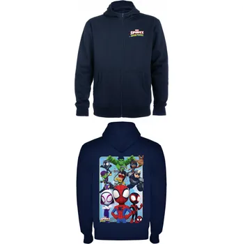 Dívčí mikina Mikina se zipem Spidey a jeho úžasní přátelé Barva: Námořnická modrá/Navy, Velikost: M