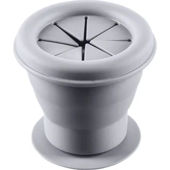 dětská jídelní sada ZOPA silikonová miska na sušenky s přísavkou Dove Grey